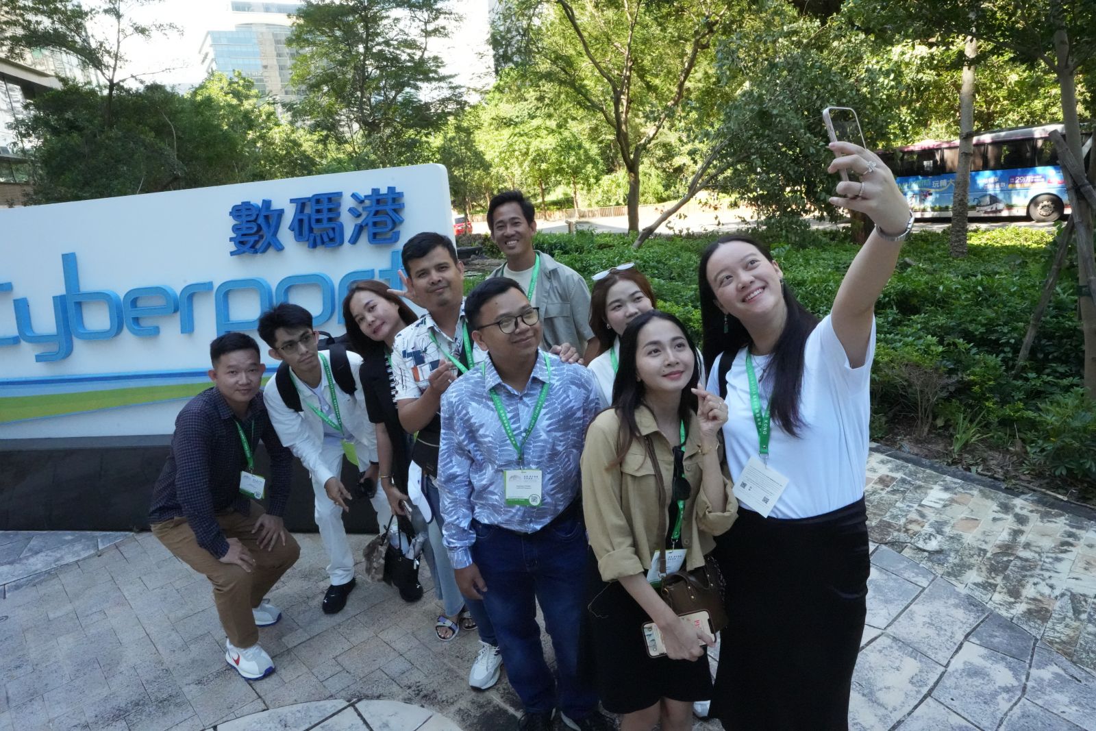 主题考察活动参观数码港的相片